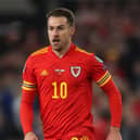Rangers signing Aaron Ramsey on international duty for Wales. Pic by PA.