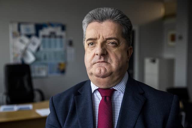 Ronnie Armour, Director General NI Prison Service in his office at Dundonald House, Belfast.