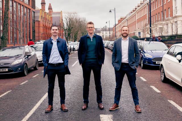 Ross Davidson, Andrew Smythe and Jamie Watts from Amplifi Solutions