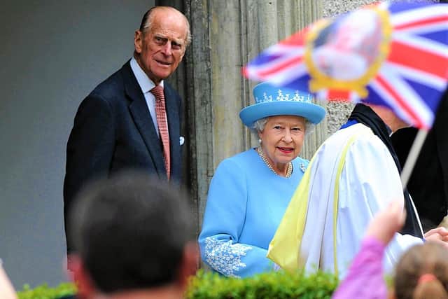 The Queen and Prince Philip in 2012 during  a two-day visit to Northern Ireland as part of her Diamond Jubilee tour