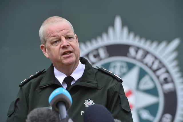 Simon Byrne said PSNI officer numbers may reduce from 7,000 to 6,000 by 2025.
 Picture By: Arthur Allison.