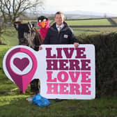 Keep Northern Ireland Beautiful CEO Dr Ian Humphreys with litter-loathing puppet Al