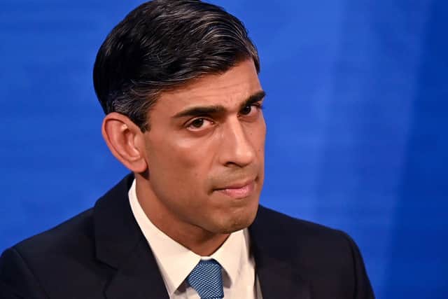 Chancellor Rishi Sunak speaking at a press conference in Downing Street, London. Picture date: Thursday February 3, 2022.