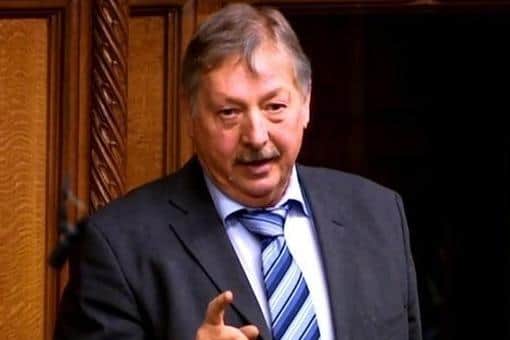 DUP MP Sammy Wilson. Parliament TV image