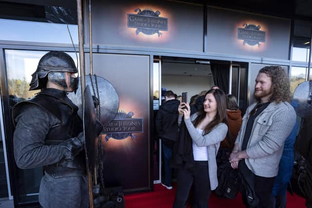 Guests greeted by The Unsullied at the official launch of Game of Thrones Studio Tour