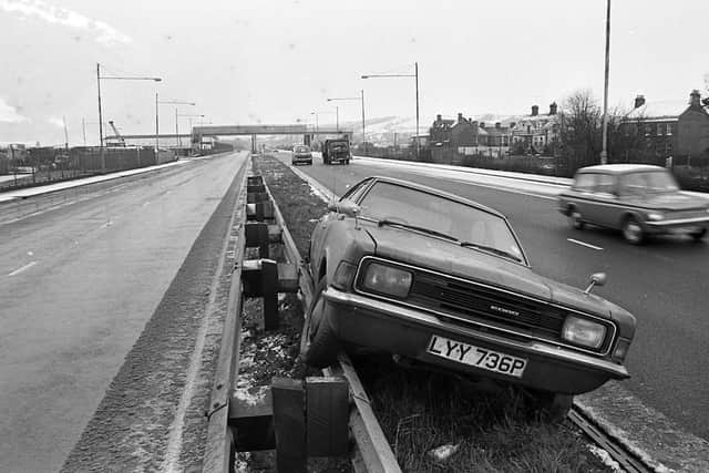 Snow and ice played havoc with driving conditions across Northern Ireland in January 1981. Picture: News Letter archives