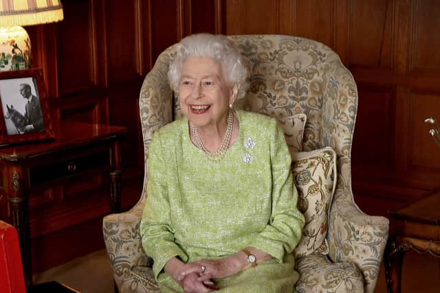 Queen Elizabeth II photographed at Sandringham House, which is the Queen's Norfolk residence, to mark the start of Her Majesty's Platinum Jubilee Year.