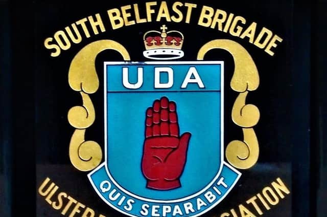 Plaque honouring members of the South Belfast UDA