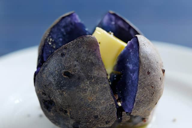 Why not try a 'Purple Majesty' baked spud?