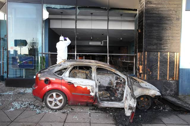 Police are appealing for information following an arson incident in south Belfast. Photo by Pacemaker Press