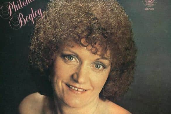 The vinyl for Philomena Begley's Country album released circa 1980. Back then big hair and tight curls were very much in vogue