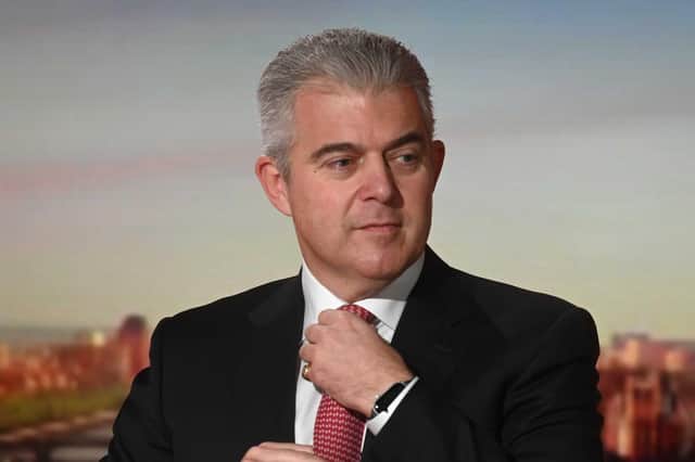 orthern Ireland Secretary Brandon Lewis appearing on the BBC One current affairs programme, Sunday Morning. Picture date: Sunday February 13, 2022.