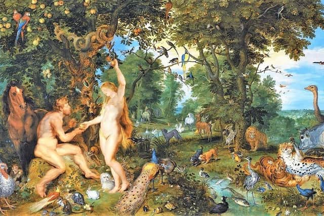 The Garden of Eden with the Fall of Man by Jan Brueghel the Elder and Pieter Paul Rubens c1615