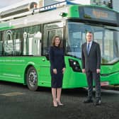 Catriona Henry, NI Chamber,  Neil Collins, Wrightbus and Graeme MacLaughlin, Barclays