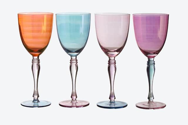 Aurora Wine Glasses – Set of 4, by Fifty Five South, £37, Fy!