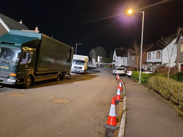 Coopers Mill in Dundonald where filming has begun tonight of of Blue Lights, a six-part original drama for BBC One and BBC iPlayer, from the writers of The Salisbury Poisonings. Picture: Darryl Armitage