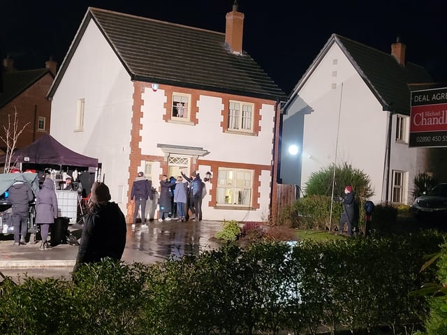 Coopers Mill in Dundonald where filming has begun tonight of of Blue Lights, a six-part original drama for BBC One and BBC iPlayer, from the writers of The Salisbury Poisonings. Picture: Darryl Armitage