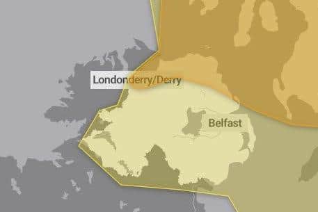 Yellow and amber weather warnings are in place for Northern Ireland