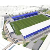 The proposed redevelopment of Coleraine Showgrounds would see a community hub created beside a North West Regional Stadium