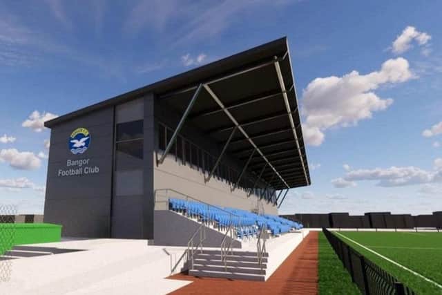 Plans for a new grandstand at Bangor FC