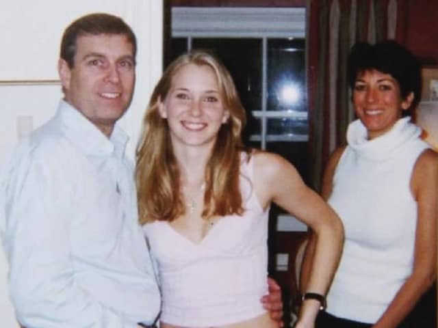 The Duke of York, Virginia Giuffre, and Ghislaine Maxwell. Court documents show that the Duke of York and Virginia Giuffre have reached a "settlement in principle" in the civil sex claim filed in the US. Photo: US Department of Justice/PA Wire