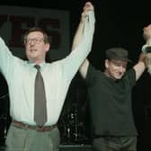 How has Northern Ireland politics fallen to such rancour since the heady days of 1998 when Bono held aloft the arms of David Trimble and John Hume after the signing of the Good Friday Agreement?
Photo: Brian Little/PA