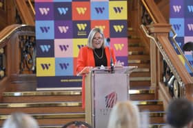 WIB NI chief executive Roseann Kelly at 2019's Women in Tech Conference, the catalyst for the inaugural Women in Tech Awards