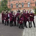 Pupils at St Dominic's grammar school, like other post-primary schools in NI, have been strongly advised to continue wearing face masks. Pic Colm Lenaghan/Pacemaker