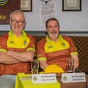Conor Grimes and Alan McKee play the vice chair and chair of fictional GAA club St Mungo's. Cathal McOscar Photography