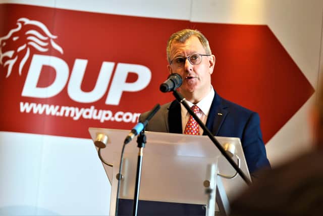 DUP leader Sir Jeffrey Donaldson said in a letter to party members: “We have taken decisive action in our opposition to the protocol"