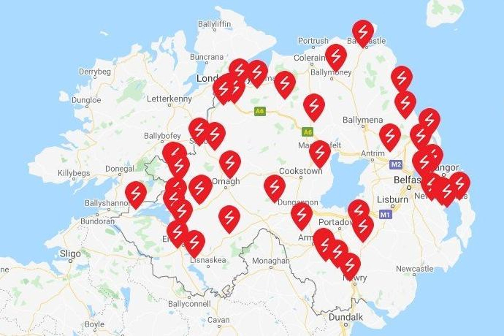 Storm Franklin: Almost 3,000 homes in Northern Ireland without power