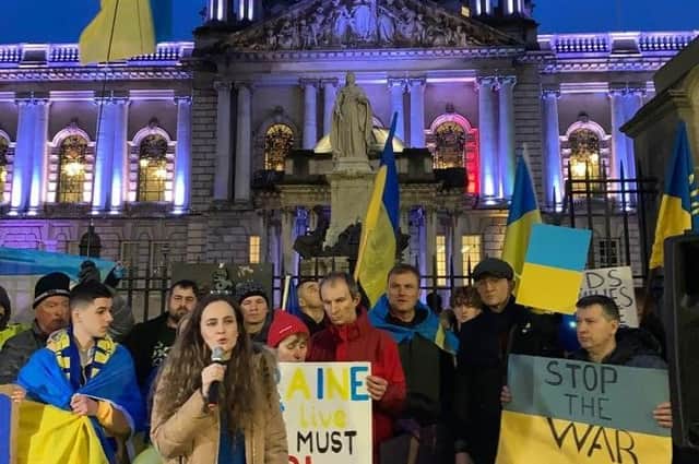 It was good to see support in Belfast last night for Ukraine. But Russia sees the West as weak, and in Northern Ireland and elsewhere we give them reason to think that