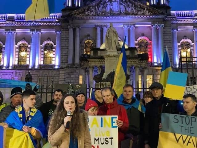 It was good to see support in Belfast last night for Ukraine. But Russia sees the West as weak, and in Northern Ireland and elsewhere we give them reason to think that