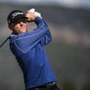MALLORCA, SPAIN - NOVEMBER 04: Michael Hoey of Northern Ireland plays his tee shot on the 14th hole during Day One of the Rolex Challenge Tour Grand Final supported by The R&A at T-Golf & Country Club on November 4, 2021 in Mallorca, Spain. (Photo by Octavio Passos/Getty Images)