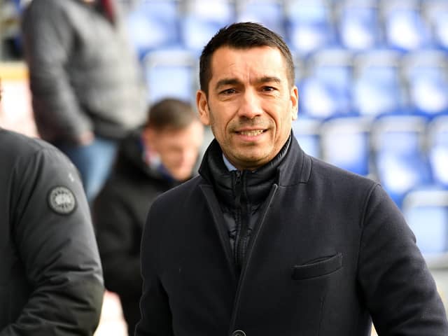 Rangers manager Giovanni van Bronckhorst. Pic by PA.