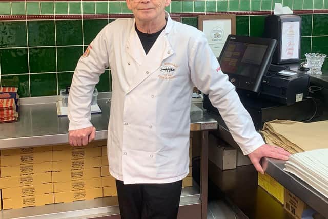 Terry Scullion, owner of The Merchant fish and chip shop in Ballymena