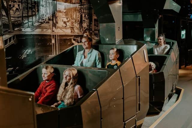 Families can take a tour back in time to find out about the construction and fate of the doomed White Star Liner at Titanic Belfast