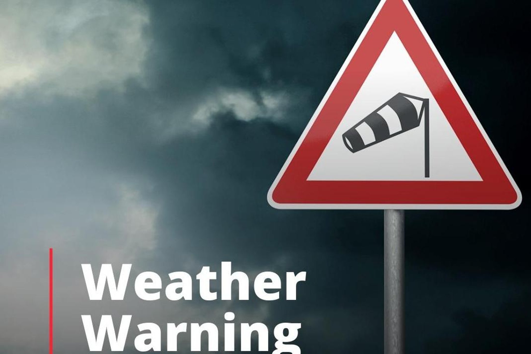 Met Office weather warning - severe gales possible