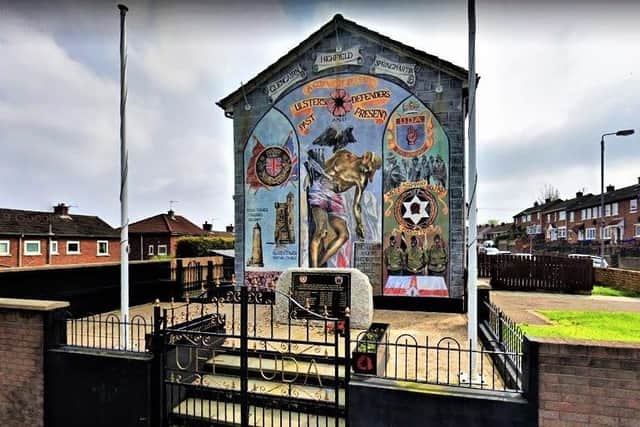 West Belfast UDA mural