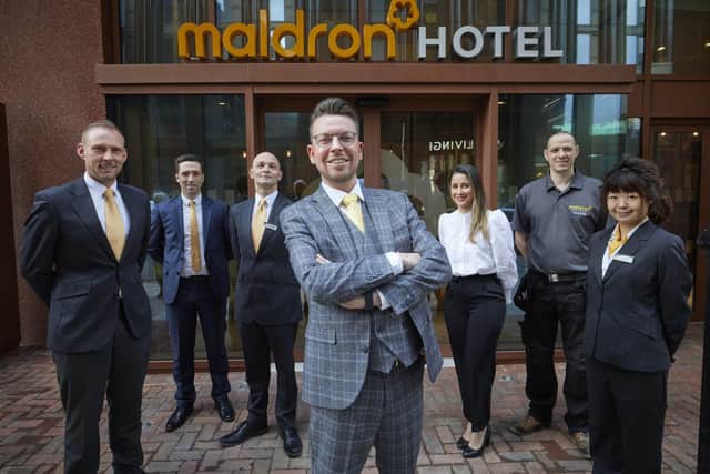 Dermot Crowley (CEO of Dalata Hotel Group) opens their new Maldron Hotel  in Manchester City Centre, Charles St,