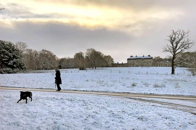 Snowy conditions at Castle Coole in Enniskillen, Co Fermanagh on Thursday