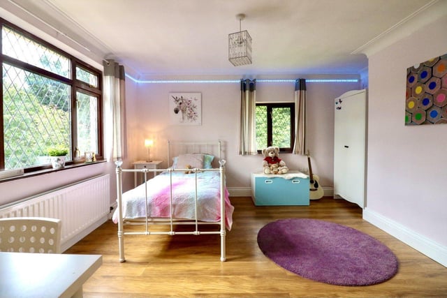 One of the bright bedrooms.