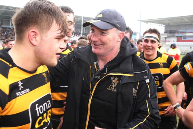 Current Ulster coach Dan Soper during his Schools’ Cup-winning period at RBAI. Pic by PressEye Ltd.