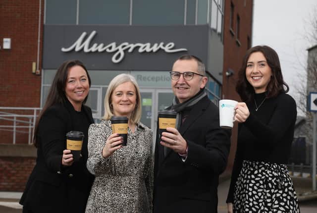 Sarah Milliken, leader of Talent and Culture, Aflac NI, Kathy Simpson, head of HR, Musgrave, Mark Cunningham, head of regional business centres, Business Banking NI, Bank of Ireland and Catriona Henry, business support manager, NI Chamber