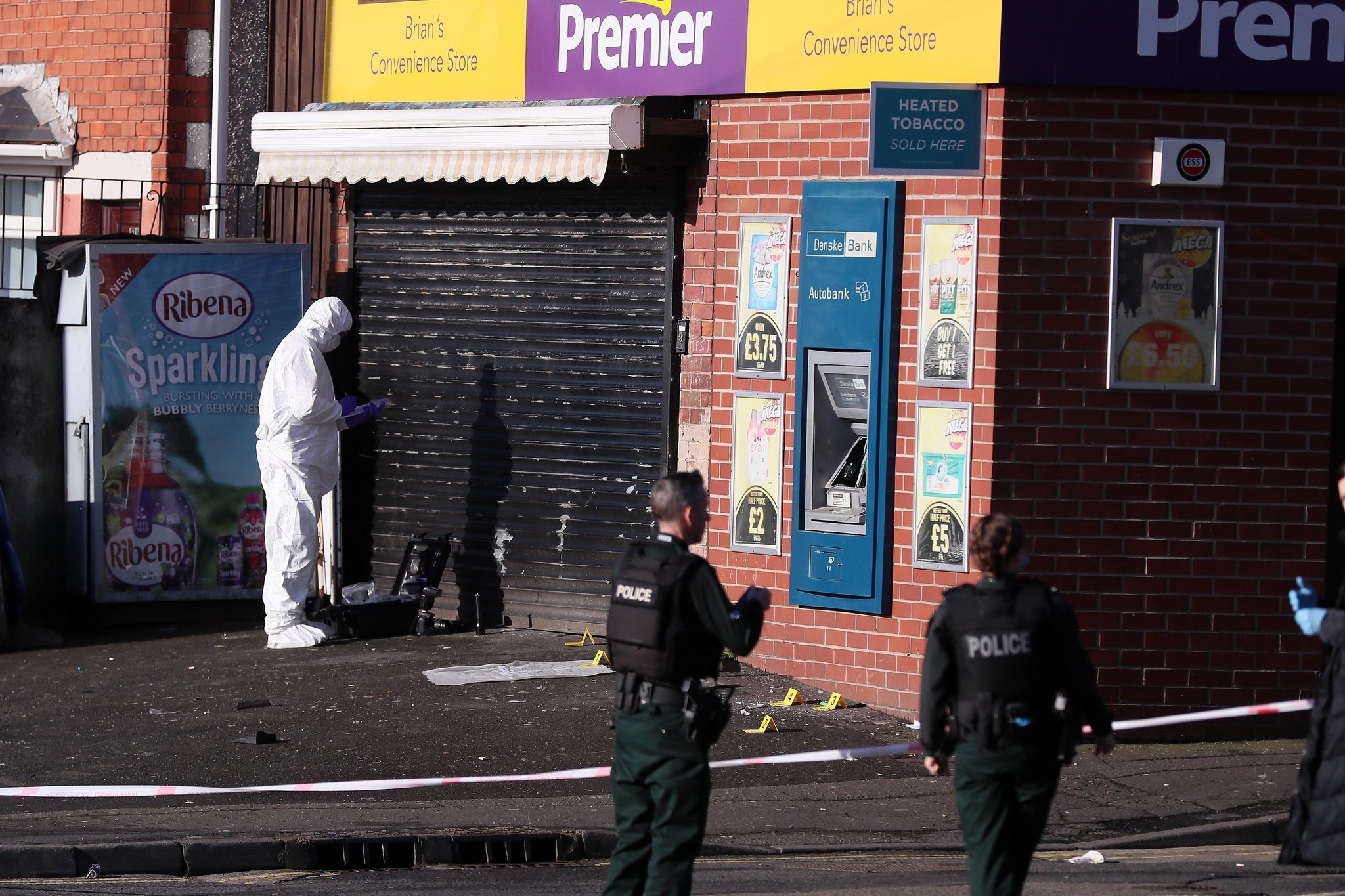 PICTURES: 'Ongoing incident' in north Belfast linked to 'attempted ATM theft'