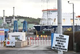 All P&O sailings at Larne Port have been halted. Picture: Colm Lenaghan/Pacemaker Press