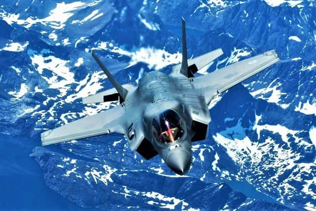 An F35 Lightning II, one of the jets which the UK military operates