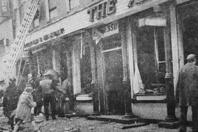 The aftermath of the Abercorn bomb blast on March 4, 1972.