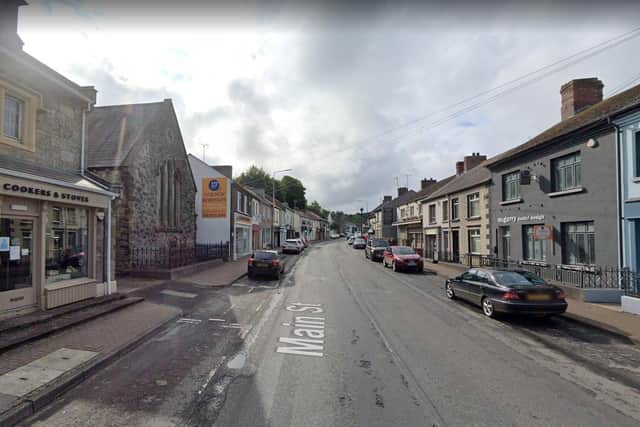 John Woods, 74, died on Saturday after being hit by a lorry on the Main Street of Lisnaskea, Co Fermanagh. Photo: Google maps.