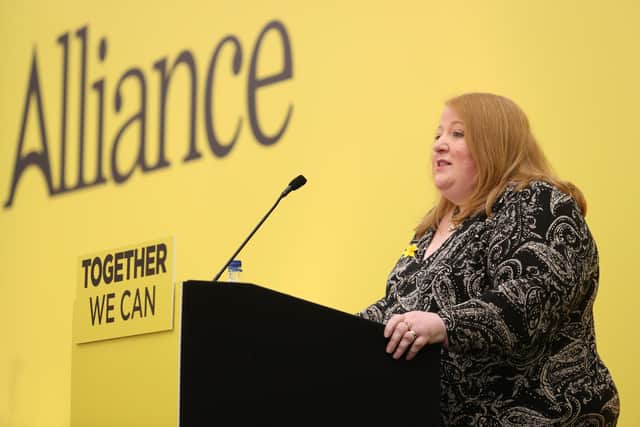 PressEye - Belfast - Northern Ireland - 5th March 2022

The Alliance Party conference takes place in the Crowne Plaza Hotel. 

Alliance Party leader, Naomi Long.

Picture by Philip Magowan / PressEye